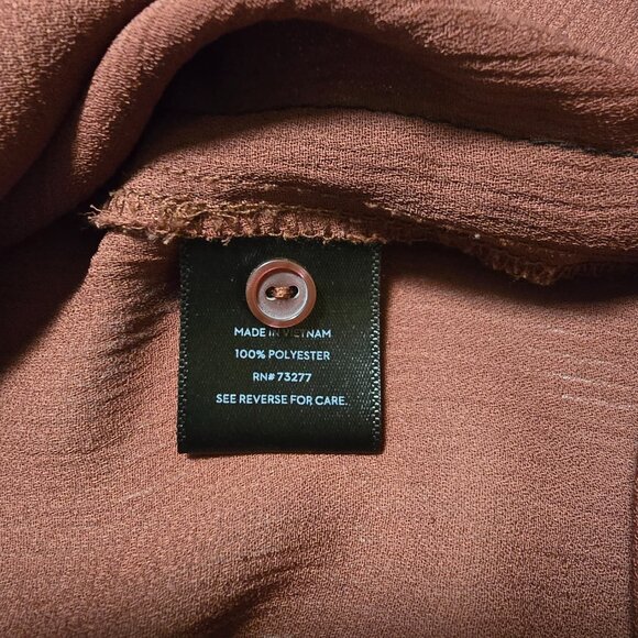 Vera‎ Bradley Quarter Button Down Rust Color Size L - Picture 4 of 6